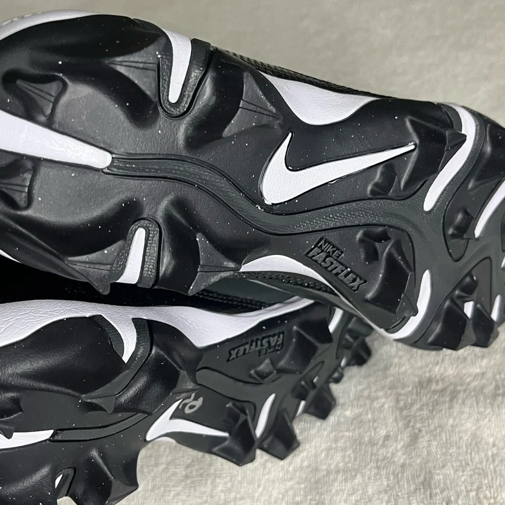 Nike Alpha Menace 4 Shark Black White Football Cleats Men's SZ 11 FQ3875-001